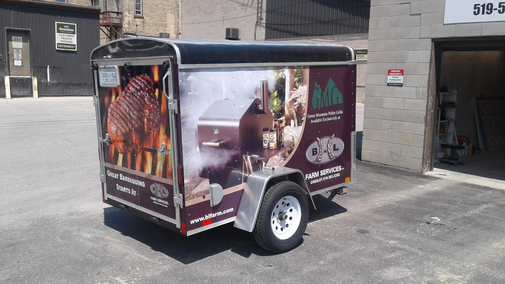 B&L Farm Services trailer wrap