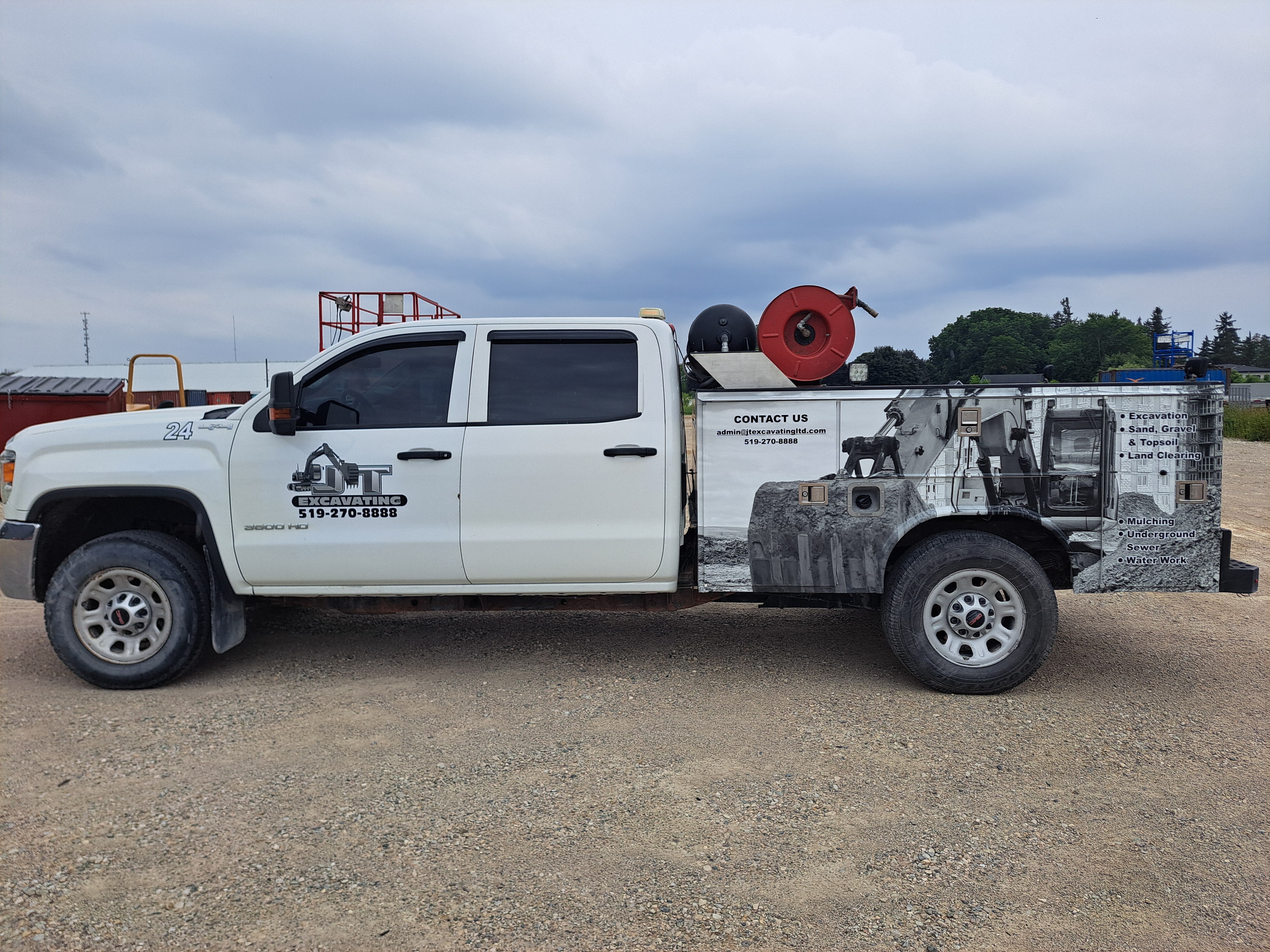 JT Excavating truck wrap